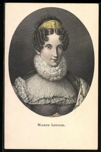 Künstler-AK Marie Louise im Portrait, Kaiserin der Franzosen, Zweite Gemahlin von Napoleon