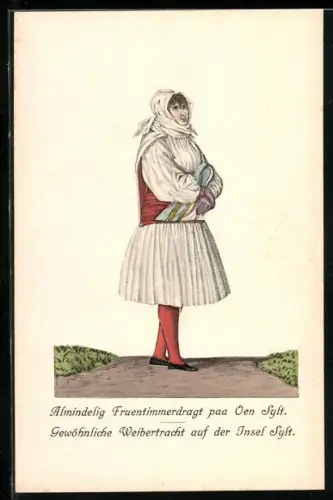 AK Sylt, Gewöhnliche Frauentracht