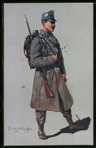 AK Tyroler Kaiserjäger in Felduniform 1914-15