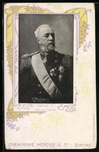 AK Oscar II., Roi de Suède, Buvez la Gentiane Suze