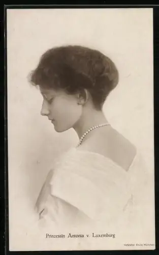 AK Portrait Prinzessin Antonia von Luxemburg
