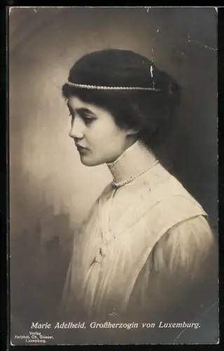 AK Porträt Marie Adelheid, Herzogin von Luxemburg