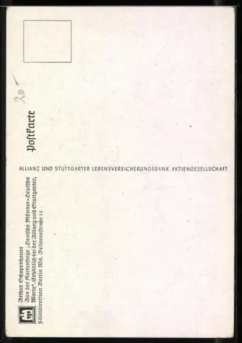 AK Porträt Arthur Schopenhauers, Zitat