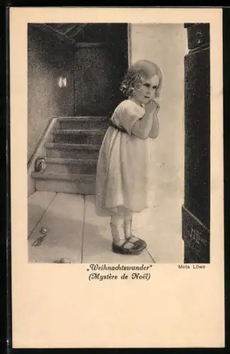 Künstler-AK Meta Löwe: Weihnachtswunder