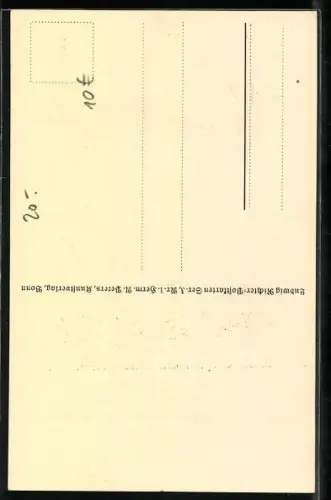 Künstler-AK Ludwig Richter: Heimliche Liebe Liebespaar im Waldversteck