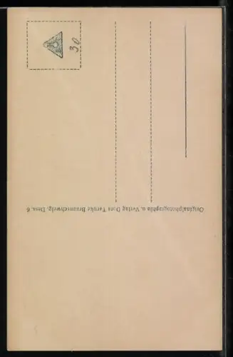 AK Victoria Marina Prinzessin v. Peussen im weissen Kleid auf Tisch sitzend