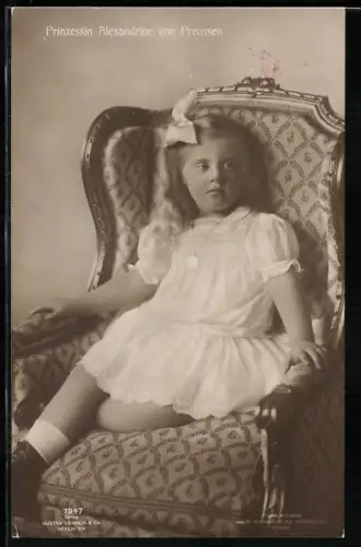 AK Prinzessin Alexandrine von Preussen