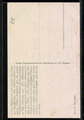 Künstler-AK Otto Kubel: Prinz kniet am Sarg des gerade eben aufgewachten Schneewittchens