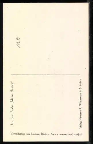 Künstler-AK Ubbelohde: Es steht die Welt in Blüte, Partie an einem Fluss