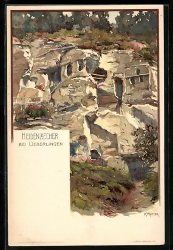 Künstler-AK K. Mutter: Überlingen / Bodensee, Heidenloecher