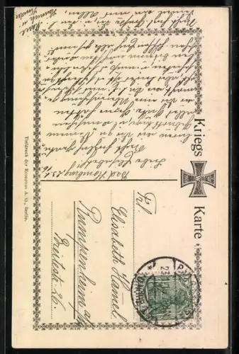 AK Unsere Kronprinzessin Cecilie am Tisch