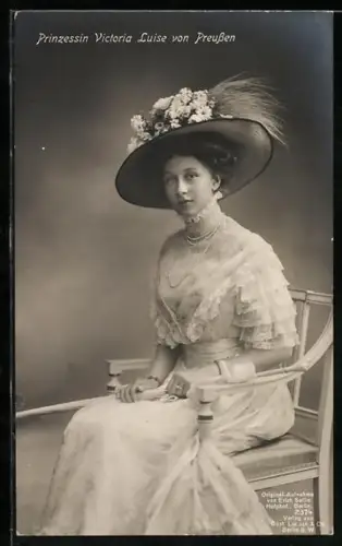 AK Prinzessin Victoria Luise von Preussen, spätere Herzogin von Braunschweig