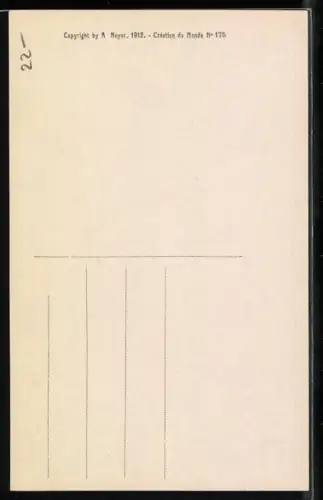 Künstler-AK Domenico Mastroianni: Schöpfung 2. Tag, Gott teilt das Wasser