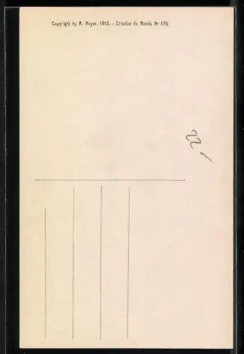 Künstler-AK Domenico Mastroianni: Schöpfung 1. Tag, Gott erschafft das Licht