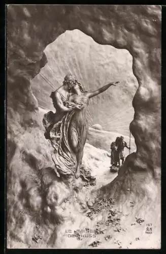 Künstler-AK Domenico Mastroianni: Der Kuss, Plastik