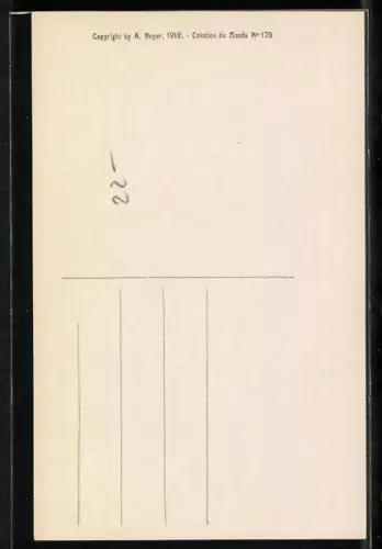 Künstler-AK Domenico Mastroianni: Schöpfung 5. Tag, Gott erschafft Vögel und Fische