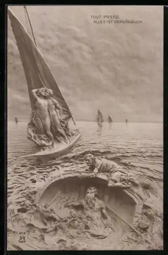 Künstler-AK Domenico Mastroianni: Tout Passe, Alles Vergänglich