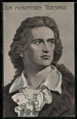 AK Porträt Friedrich von Schiller zum hundertsten Todestage