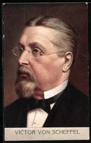 Künstler-AK Portrait Victor von Scheffel