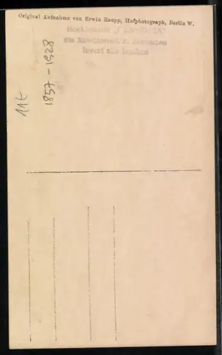 AK Hermann Sudermann, Portrait mit Rauschebart