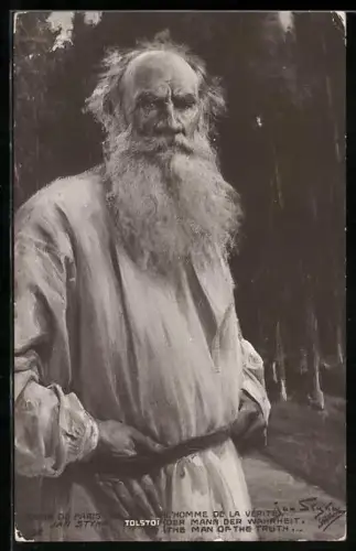 AK Paris, Salon de Paris 1912, Portrait von Tolstoi
