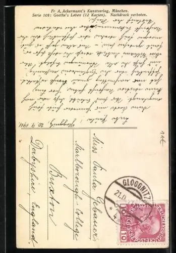 Künstler-AK Abschiedsfeier auf dem Münsterturm in Strassburg, Herder, Lenz, Jung Stilling, Goethe und Salzmann