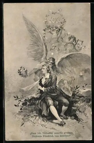 AK Friedrich Schiller, zum 100. Todestag