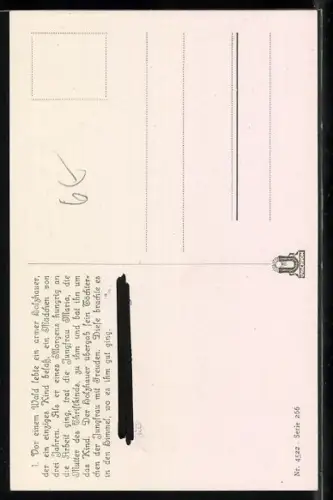 Künstler-AK Oskar Herrfurth: Brüder Grimm - Märchen Marienkind