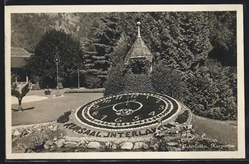 AK Interlaken, Kurgarten am Kursaal