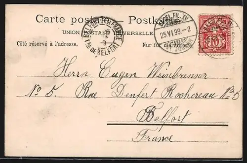 AK Basel, Partie am Marktplatz