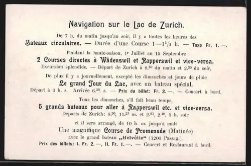 AK Zürich, Der Zürich-See aus der Vogelschau