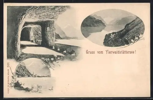 AK Brunnen, Vierwaldstättersee, Axenstrasse