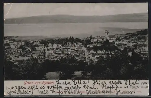 AK Heiden, Ortsansicht mit Weitblick