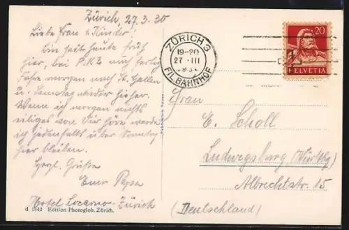 AK Zürich, Seefeldquai mit Blick zum Ort