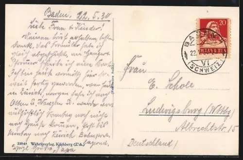 AK Ennet-Baden, Partie an der Limmat