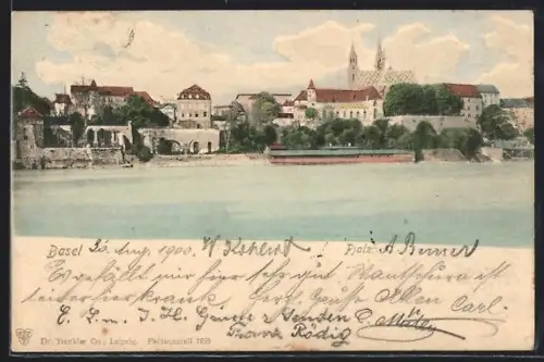AK Basel, Blick zum Ort