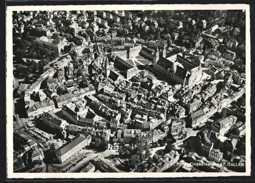 AK St. Gallen, Ortsansicht vom Flugzeug aus