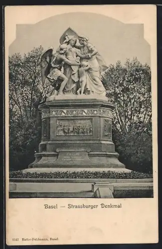AK Basel, Strassburger Denkmal