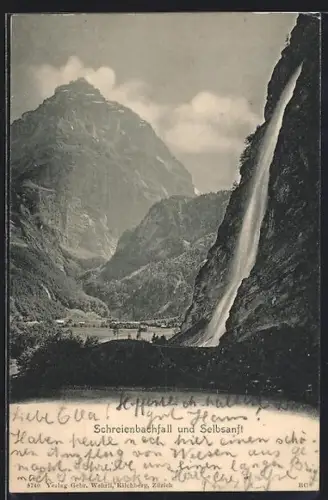 AK Linthal, Schreienbachfall, Wasserfall und Selbsanft