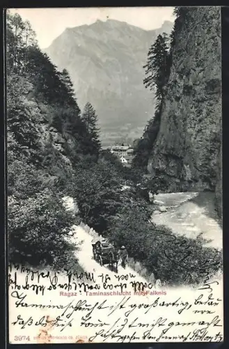 AK Ragaz, Taminaschlucht mit Falknis
