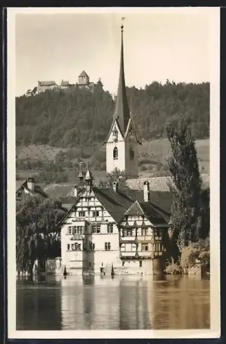 AK Stein am Rhein, Partie beim Kloster gegen Hohenklingen