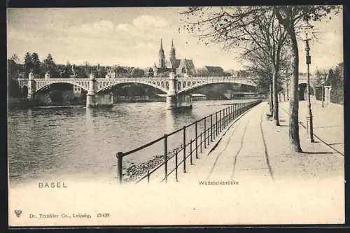 AK Basel, Wettsteinbrücke
