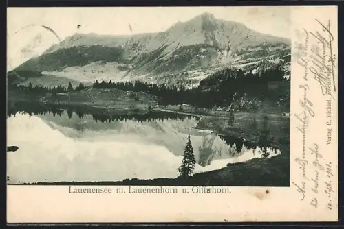 AK Lauenen, Lauenensee mit Lauenenhorn und Gifferhorn