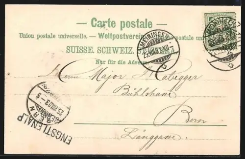 AK Engstlenalp, Ortspartie mit Berneralpen