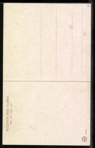 AK Hast du mich lieb?, Liebespaar im Park