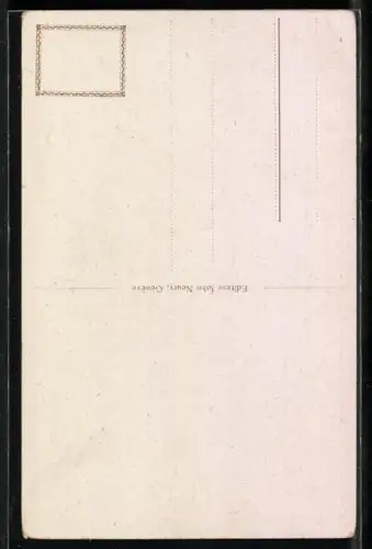 AK good health, Frau trinkt Wein, Liebespaar