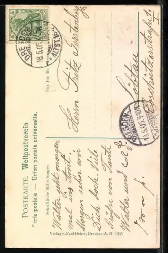 AK Bildnisse des Sächsischen Königshauses, Friedrich August II. König von Sachsen und Familie