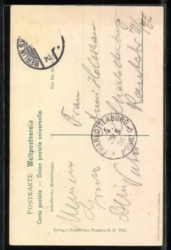 AK Bildnisse des Sächsischen Königshauses, Friedrich August II. König von Sachsen und Familie