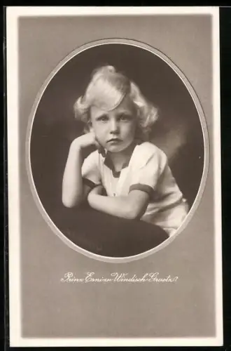 AK Portrait des jungen Prinzen Ernizu Windisch Graetz von Österreich