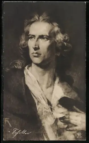 Künstler-AK Fritz Rumpf: Bildnis Dichter Friedrich Schiller